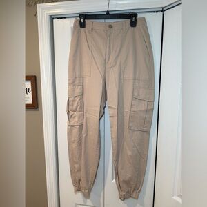 Abercrombie & Fitch Beige Cargo Pants